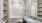 Empty bathroom at our apartments in Avalon Park, FL, featuring white countertops and a combination bath and shower. 